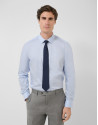 Light blue and white striped dress shirt - Man | Roberto Verino