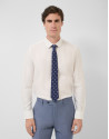 Camisa vestir microestructura blanca - Hombre | Roberto Verino