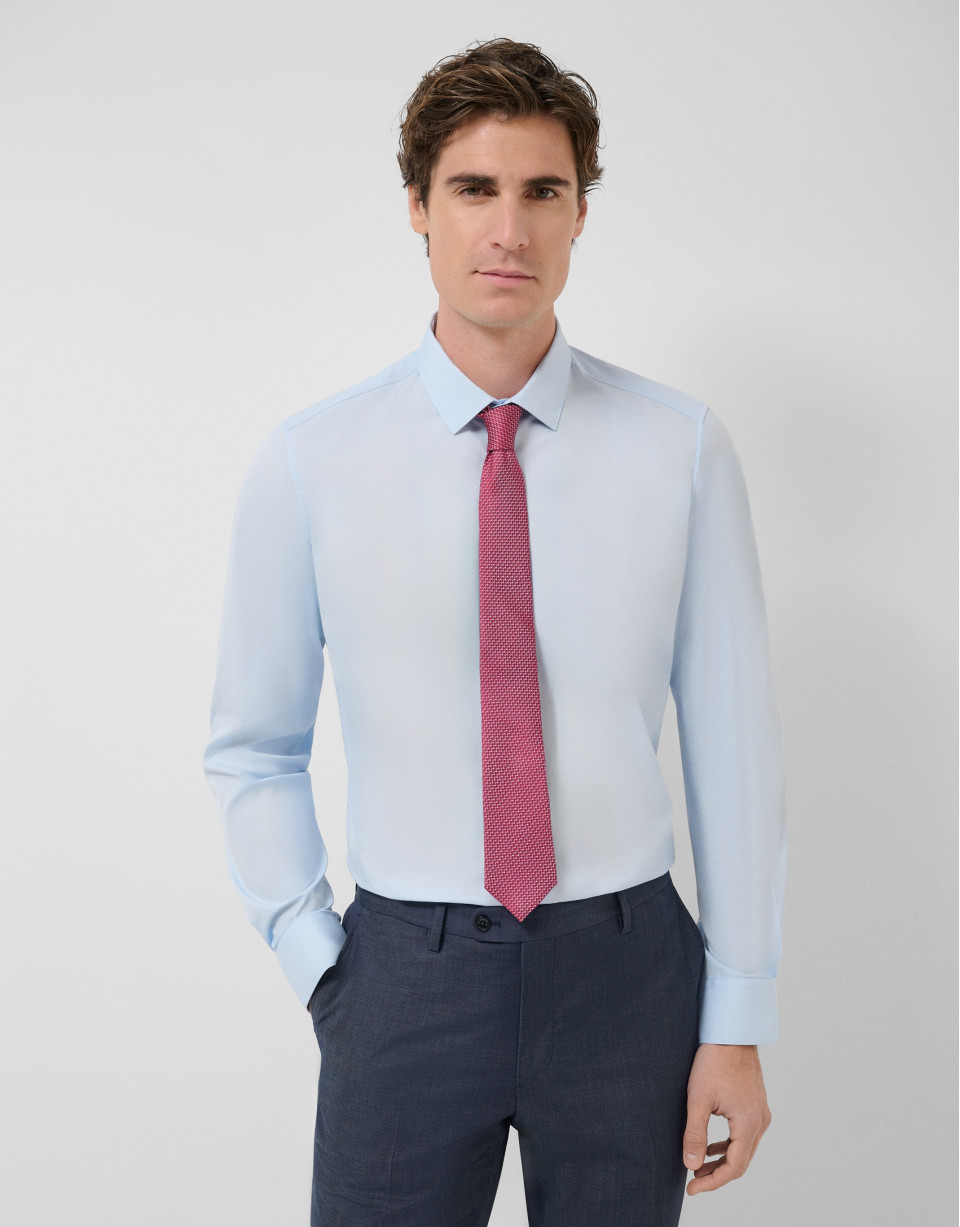 Camisa vestir lisa celeste - Hombre - PV2026 | Roberto Verino