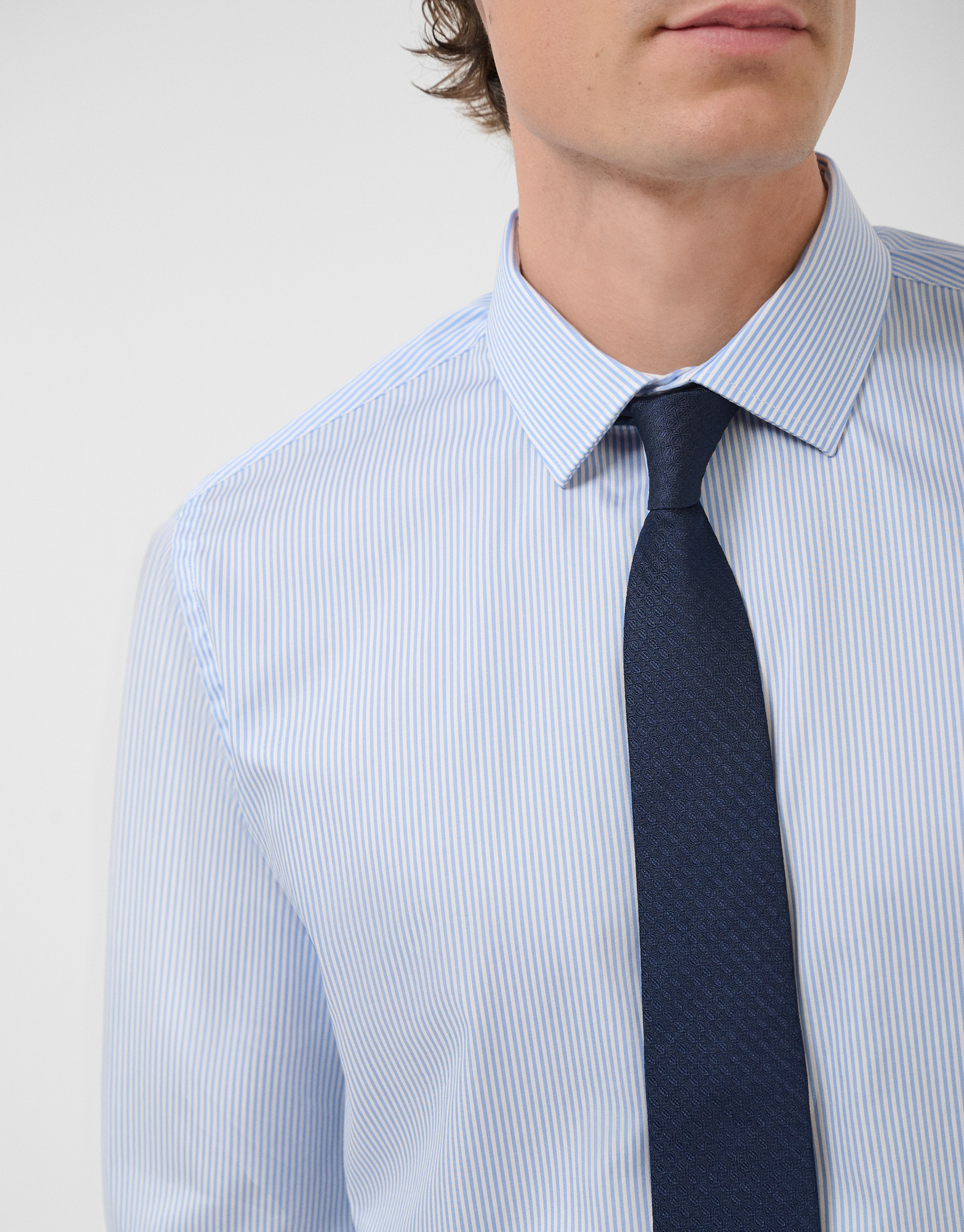 Camisa vestir rayas celeste/blanco - Hombre | Roberto Verino