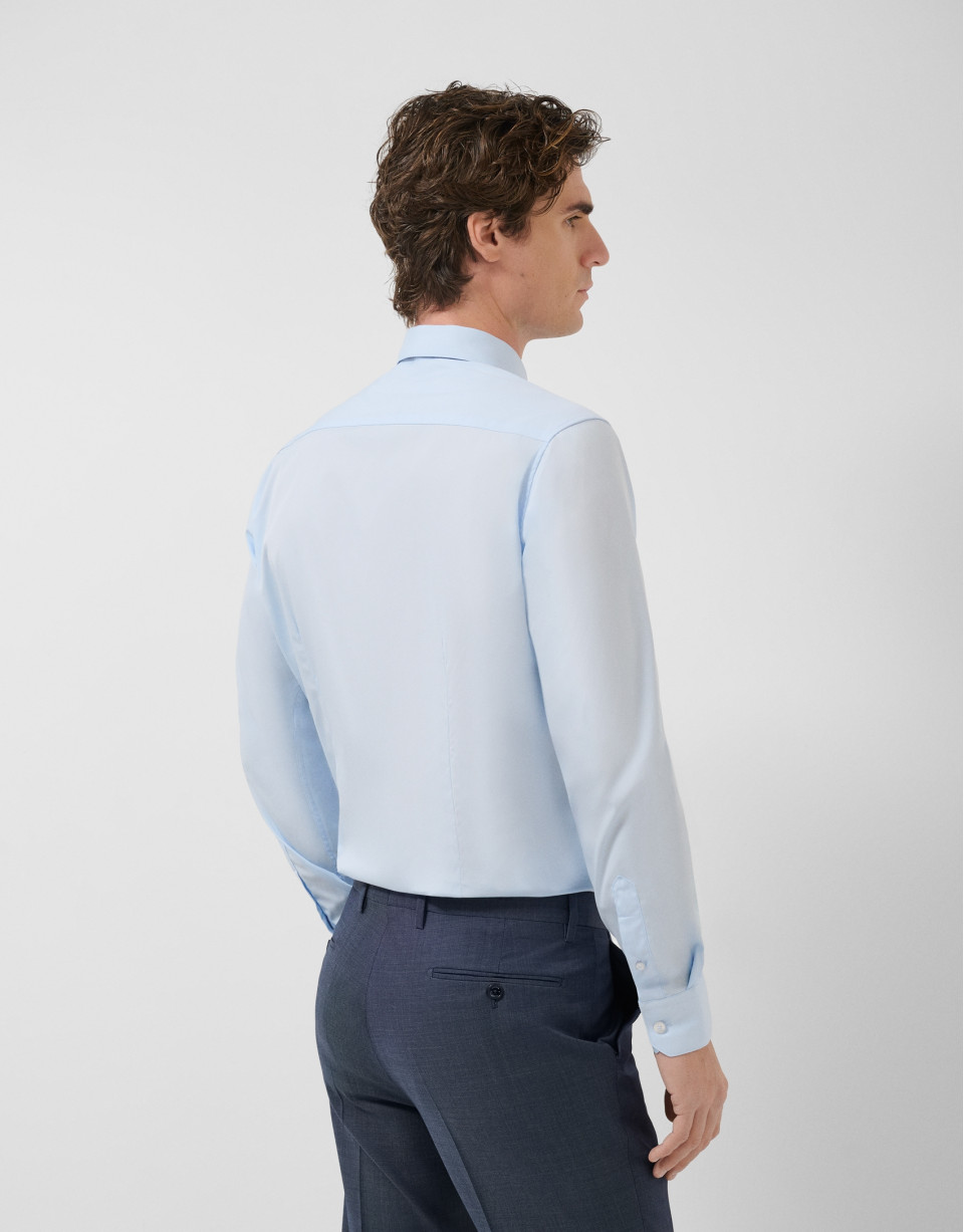 Plain light blue dress shirt - Man - SS2026 | Roberto Verino