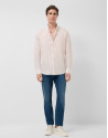 Regular fit orange geometric print casual shirt | Roberto Verino