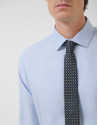 Light blue micro-textured dress shirt - Man | Roberto Verino