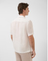 Camisa guayabera slim fit lino blanco - Hombre | Roberto Verino
