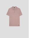 Pink linen knitted polo shirt - Man - SS2026 | Roberto Verino