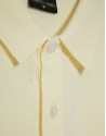 Light yellow short-sleeved piqué polo shirt | Roberto Verino