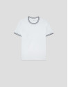 White mercerised short-sleeved T-shirt - Man | Roberto Verino