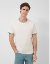 White mercerised short-sleeved T-shirt - Man | Roberto Verino