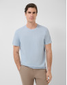 Light blue short-sleeved piqué T-shirt - Man | Roberto Verino