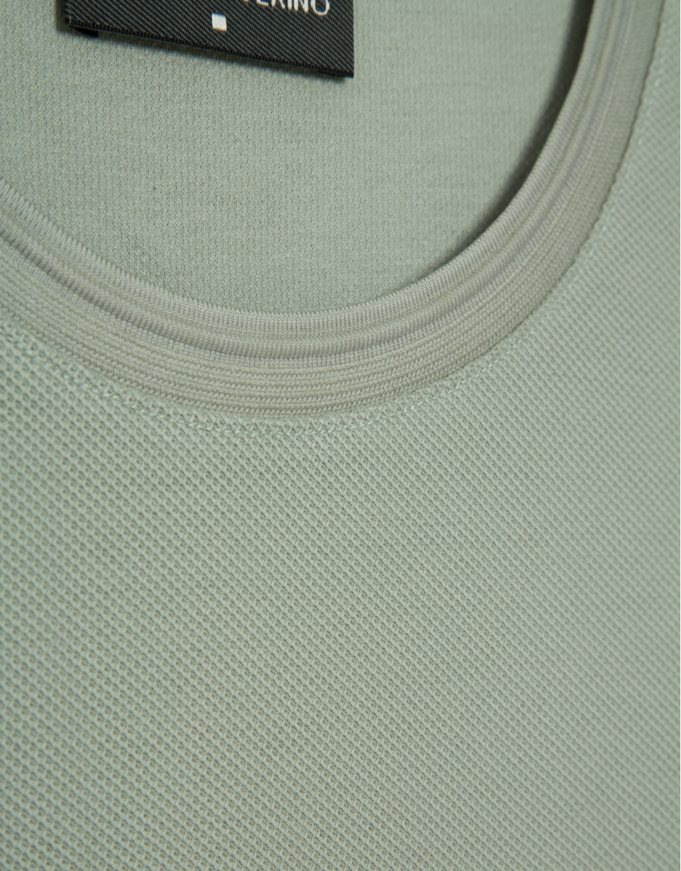 Camiseta manga corta piqué caqui claro - Hombre | Roberto Verino