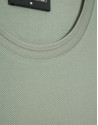 Light khaki short-sleeved piqué T-shirt - Man | Roberto Verino