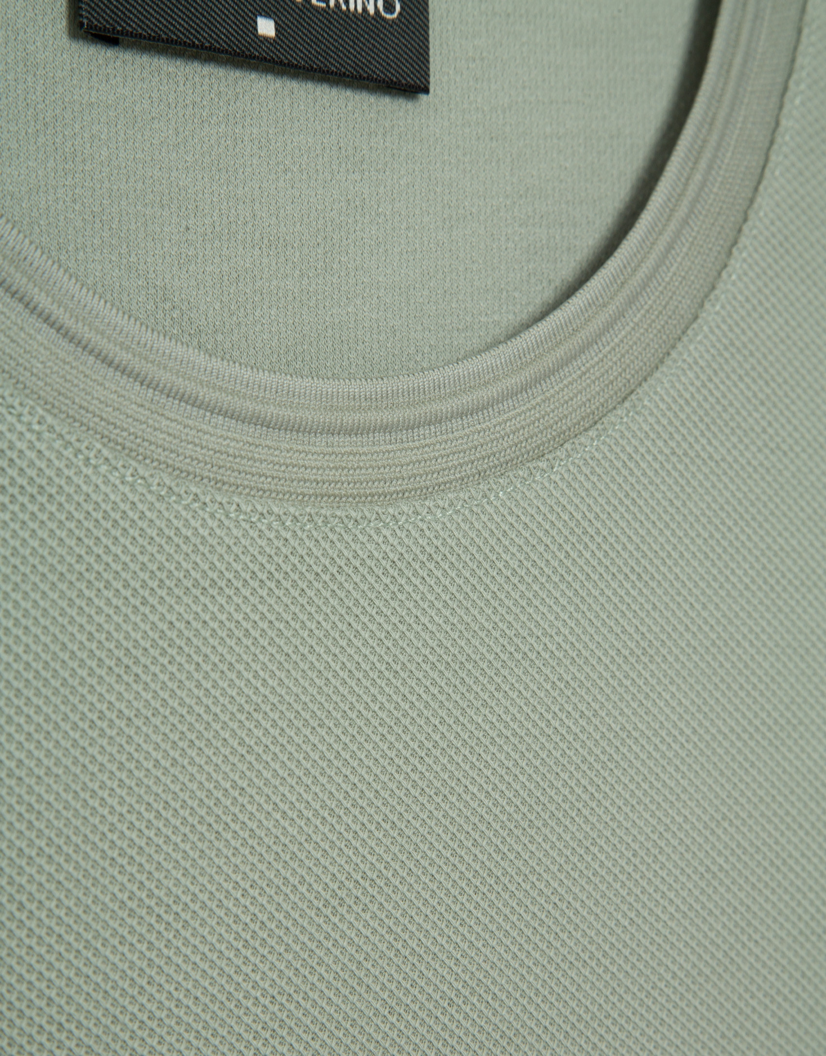 Camiseta manga corta piqué caqui claro - Hombre | Roberto Verino