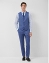 Plain greyish blue wool waistcoat - Man | Roberto Verino