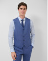 Chaleco de traje lana azul grisáceo - Hombre | Roberto Verino