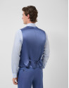 Plain greyish blue wool waistcoat - Man | Roberto Verino