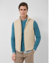 Ecru padded gilet - Man - SS2026 | Roberto Verino