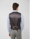 Grey checked waistcoat - Man - SS2026 | Roberto Verino