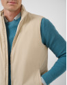 Ecru padded gilet - Man - SS2026 | Roberto Verino