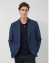 Blue checked blazer - Man - SS2026 | Roberto Verino