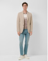 Sand-dyed cotton jacket - Man - SS2026 | Roberto Verino
