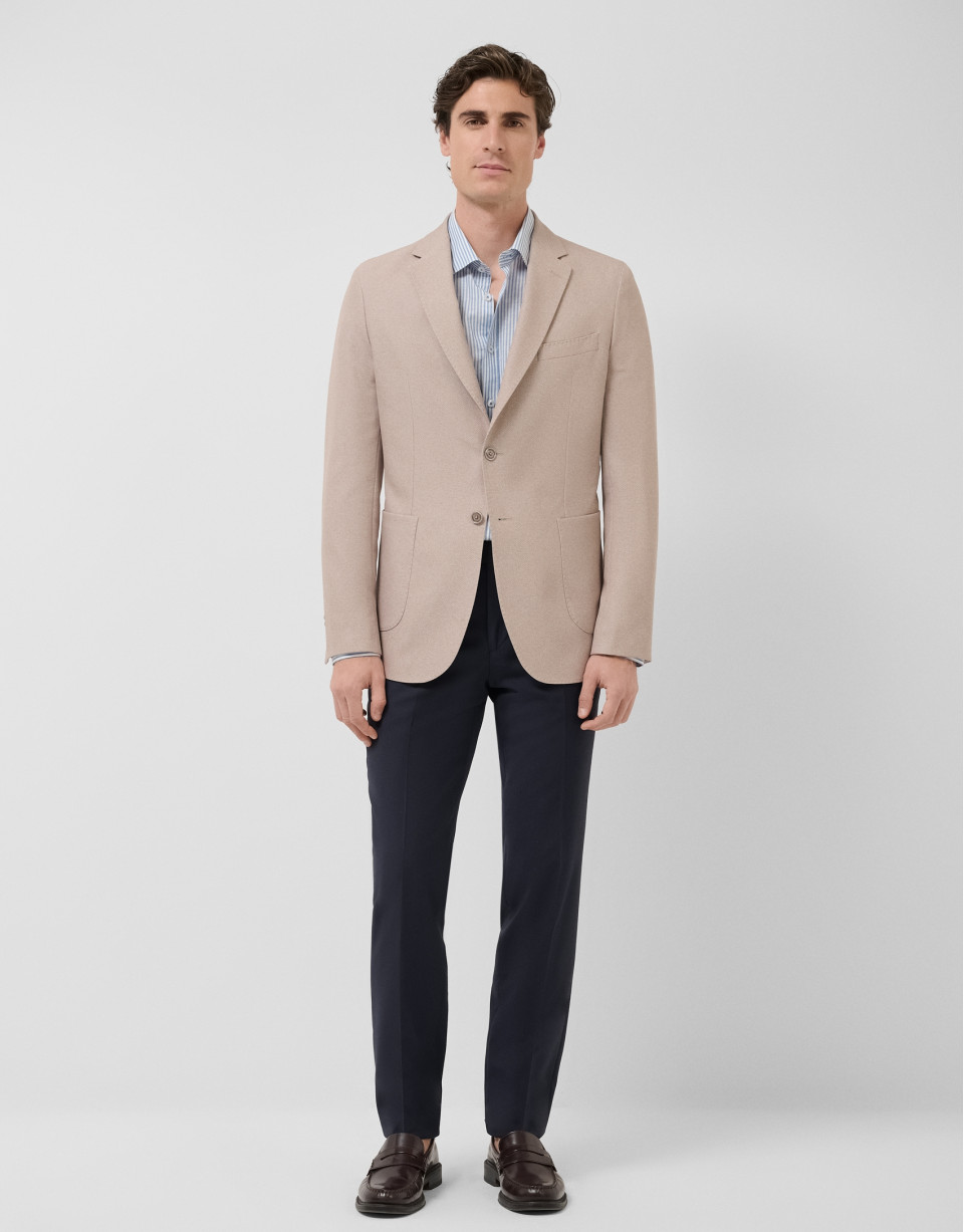 Faux mink-tone smooth comfort jacket - Man | Roberto Verino