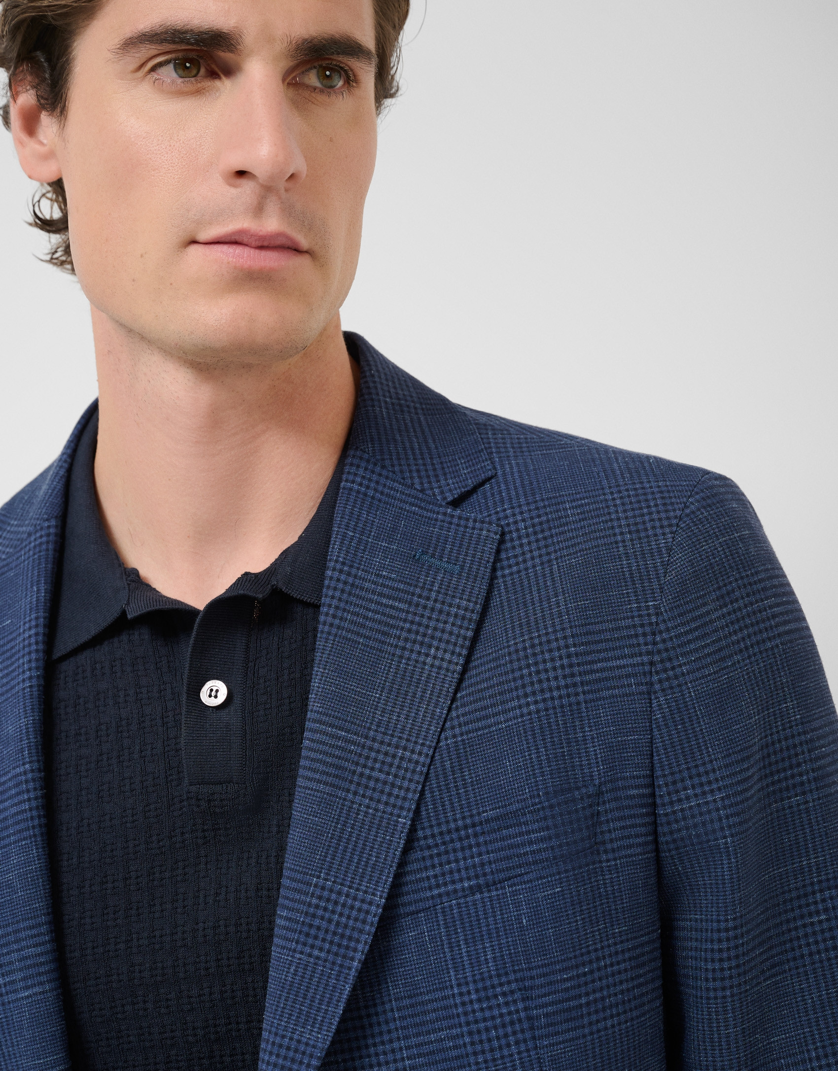 Americana cuadros tonos azules - Hombre | Roberto Verino