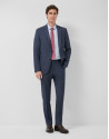 Traje half canvas slim fit falso liso marino | Roberto Verino