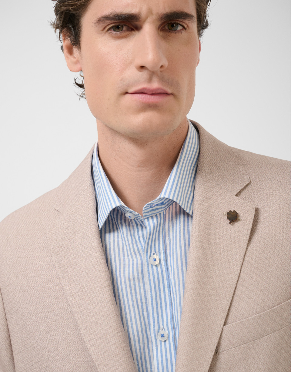 Faux mink-tone smooth comfort jacket - Man | Roberto Verino