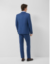 Traje half canvas slim fit cuadros azul tinta | Roberto Verino