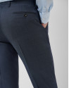 Traje half canvas slim fit falso liso marino | Roberto Verino