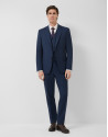 Traje half canvas regular fit falso liso azul... | Roberto Verino