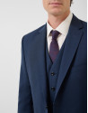 Traje half canvas regular fit falso liso azul... | Roberto Verino