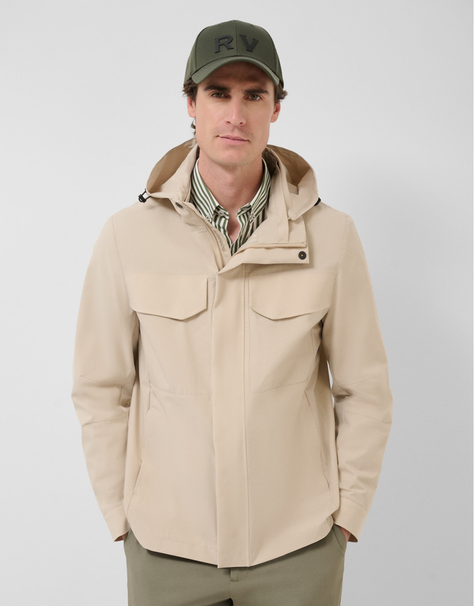 Parka larga color crudo - Hombre - PV2026 | Roberto Verino
