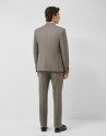 Slim fit mink wool half canvas suit - Man | Roberto Verino