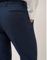 Traje half canvas regular fit falso liso azul... | Roberto Verino