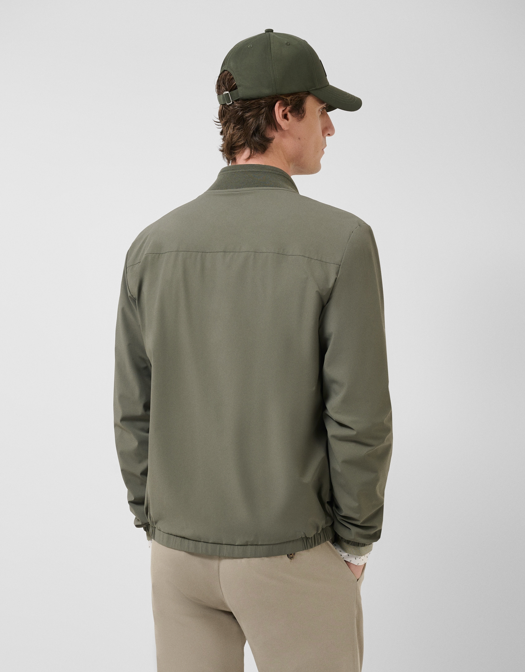 Reversible khaki/camel jacket - Man - SS2026 | Roberto Verino