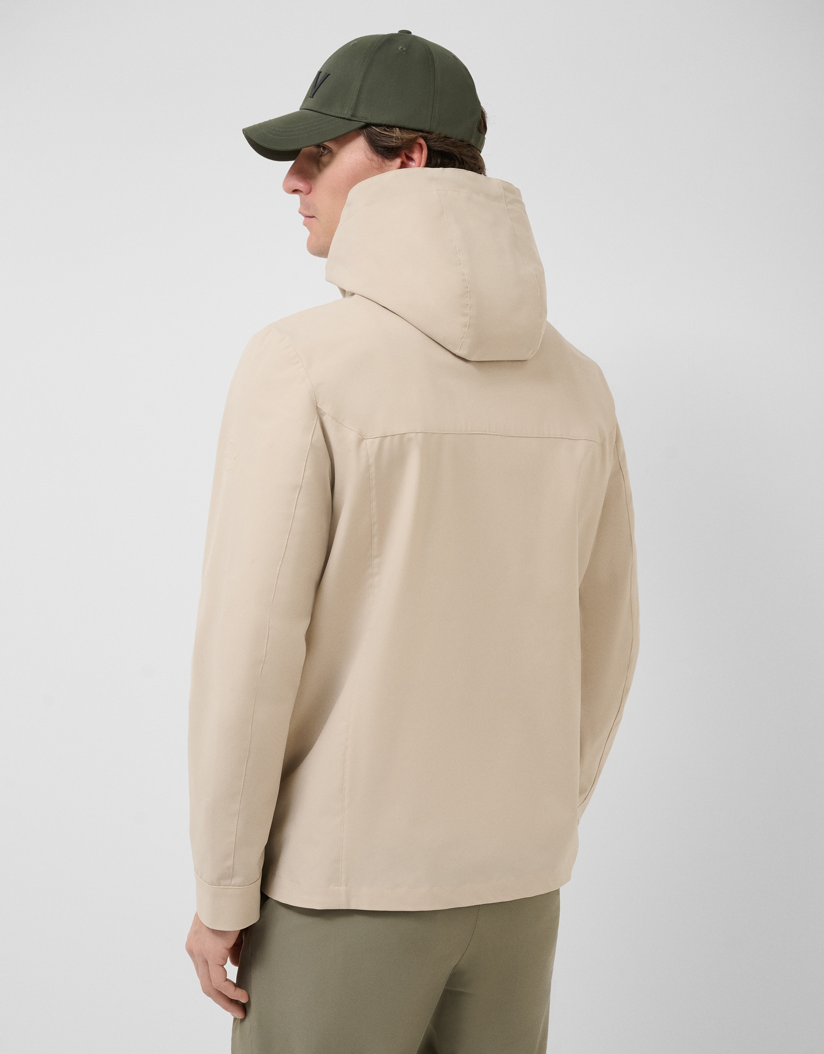 Long beige parka - Man - SS2026 | Roberto Verino