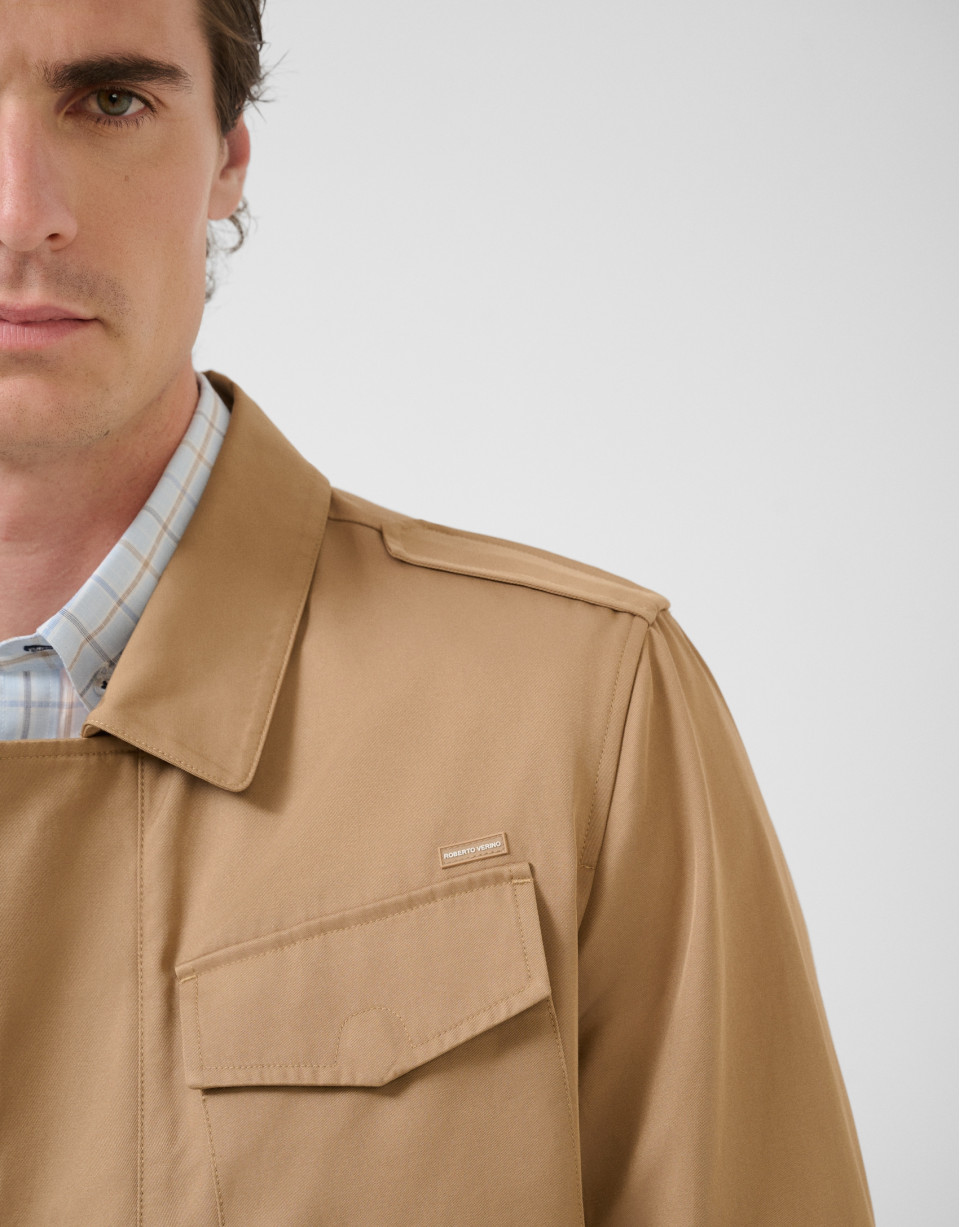 Parka cuatro bolsillos camel - Hombre - PV2026 | Roberto Verino