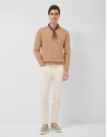 Jersey algodón liso high twist tostado - Hombre | Roberto Verino