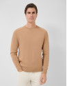 Jersey algodón liso high twist tostado - Hombre | Roberto Verino