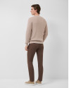 Jersey estructura algodón/lino visón - Hombre | Roberto Verino