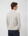Chaqueta cremallera gris claro melange - Hombre | Roberto Verino
