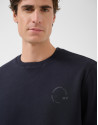 Sudadera marino logo a tono en pecho - Hombre | Roberto Verino