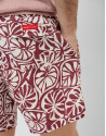Plum and white tropical flower print swimsuit | Roberto Verino