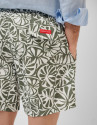 Khaki and white tropical flower print swimsuit | Roberto Verino