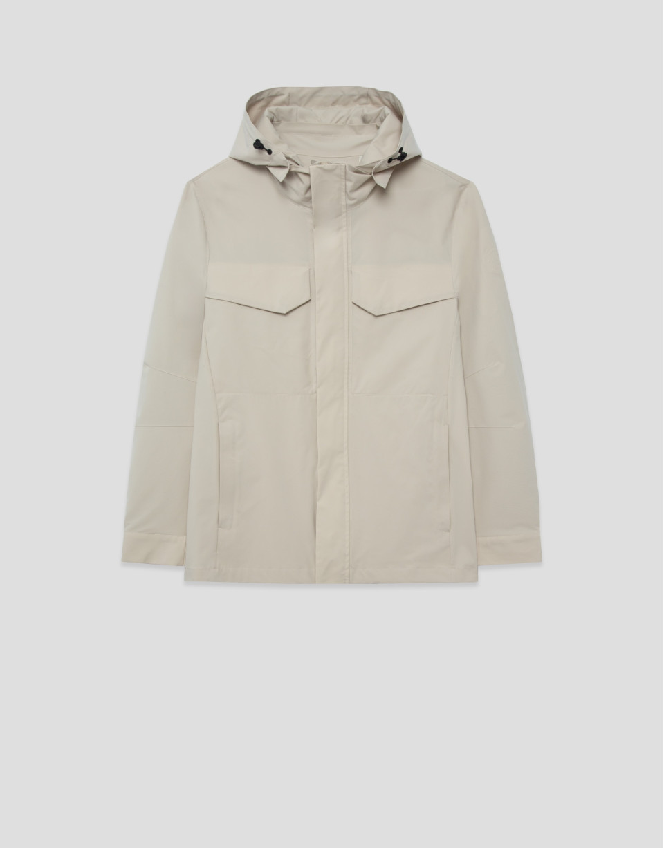 Long beige parka - Man - SS2026 | Roberto Verino