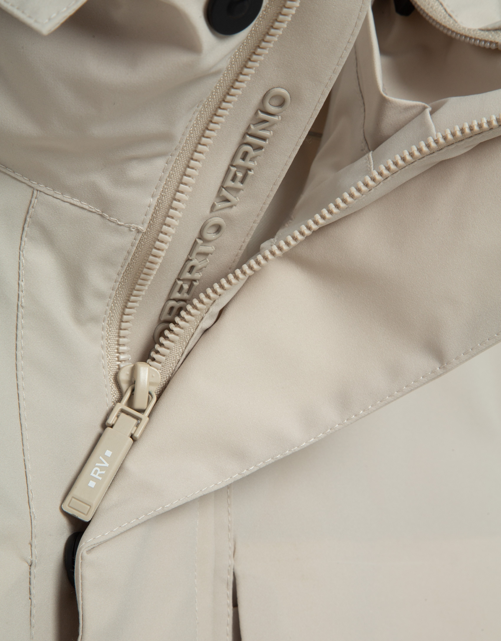 Long beige parka - Man - SS2026 | Roberto Verino