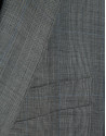 Half canvas slim fit suit in grey check - Man | Roberto Verino