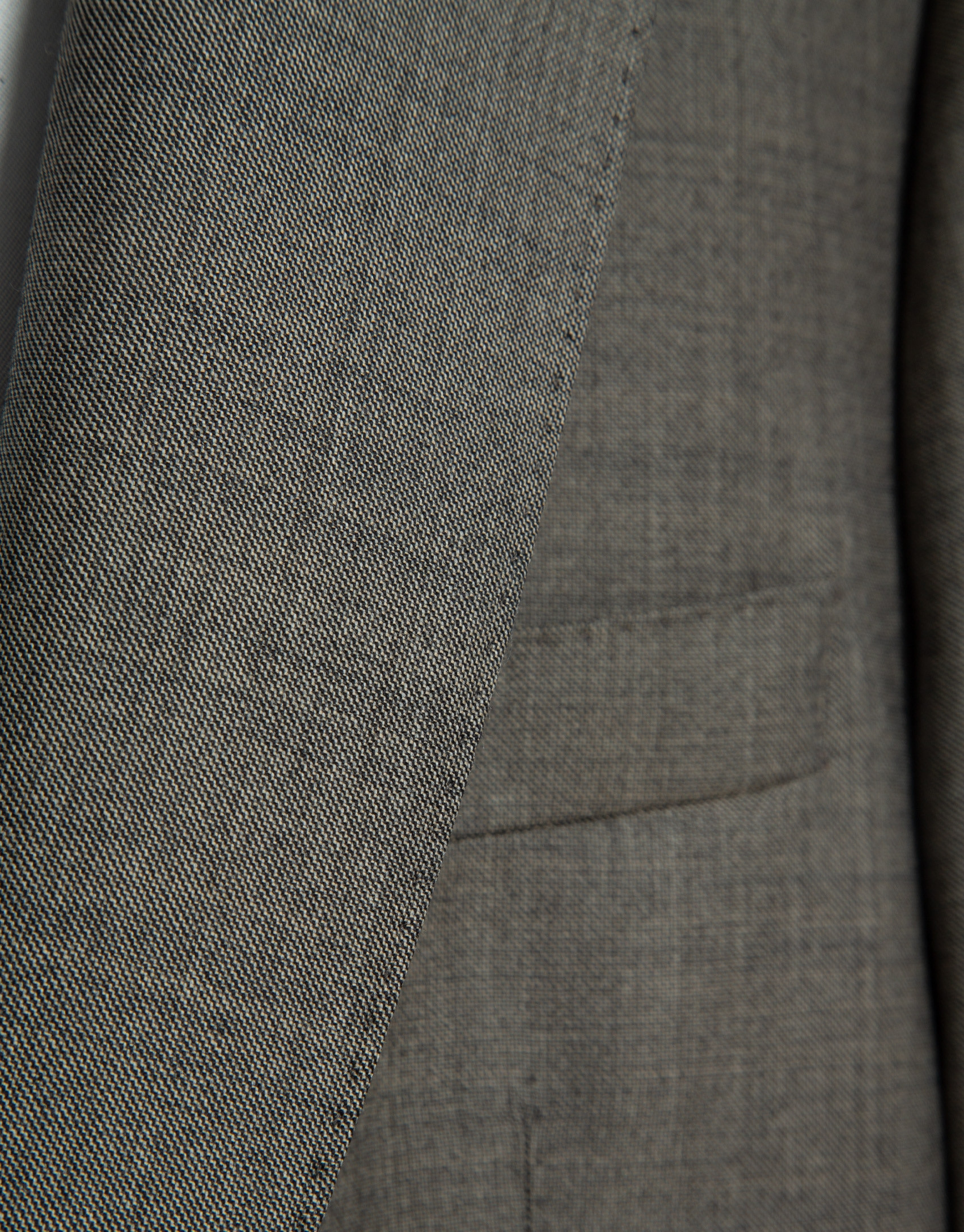 Slim fit mink wool half canvas suit - Man | Roberto Verino