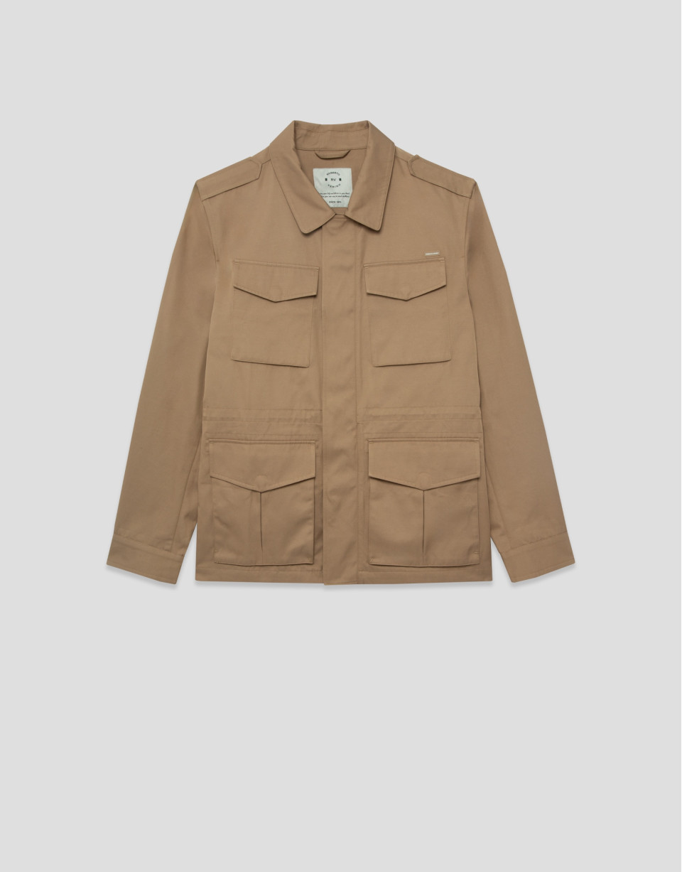 Camel four-pocket parka - Man - SS2026 | Roberto Verino